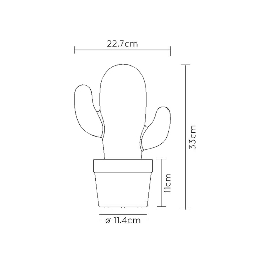 Lucide 13813/02/31 - Udendørs LED bordlampe dæmpbar CACTUS LED/2W/5V IP44