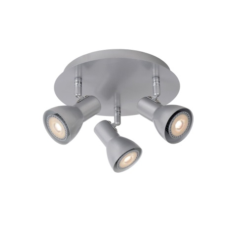 Lucide 17942/15/36 - LED spotlamper LAURA-LED 3xGU10/5W/230V grå