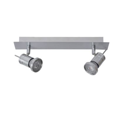Lucide 17990/10/12 - LED spotlampe TWINNY-LED 2xGU10/4,5W/230V mat krom