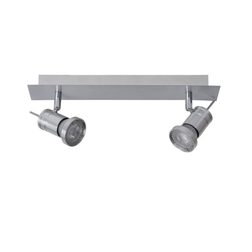 Lucide 17990/10/12 - LED spotlampe TWINNY-LED 2xGU10/4,5W/230V mat krom