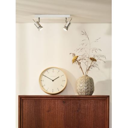 Lucide 17990/10/12 - LED spotlampe TWINNY-LED 2xGU10/4,5W/230V mat krom