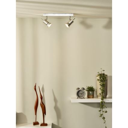 Lucide 17990/10/12 - LED spotlampe TWINNY-LED 2xGU10/4,5W/230V mat krom