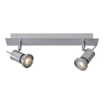 Lucide 17990/10/12 - LED spotlampe TWINNY-LED 2xGU10/4,5W/230V mat krom