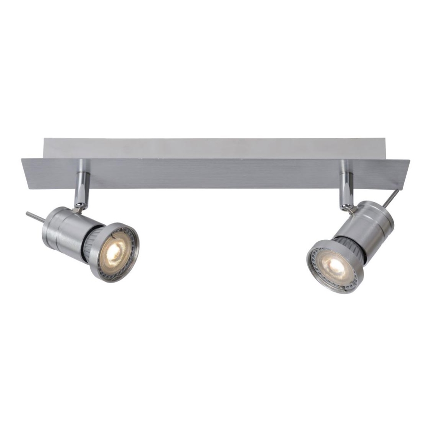 Lucide 17990/10/12 - LED spotlampe TWINNY-LED 2xGU10/4,5W/230V mat krom