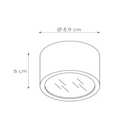Lucide 17995/01/31 - Loftlampe til badeværelse LILY 1xG9/4W/230V IP54