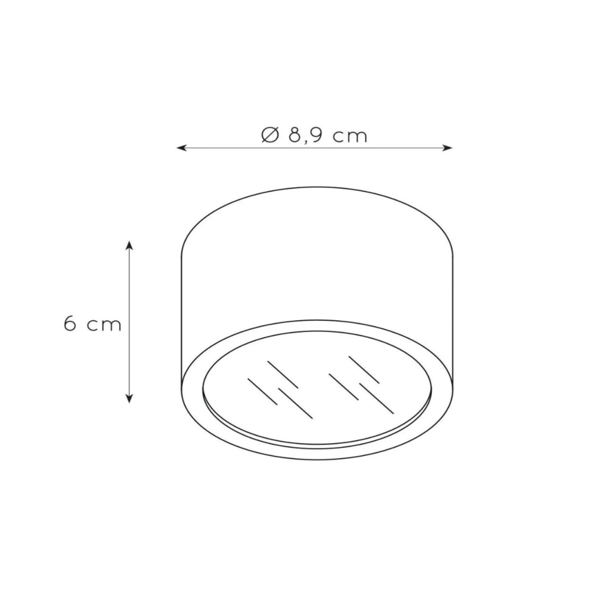 Lucide 17995/01/31 - Loftlampe til badeværelse LILY 1xG9/4W/230V IP54