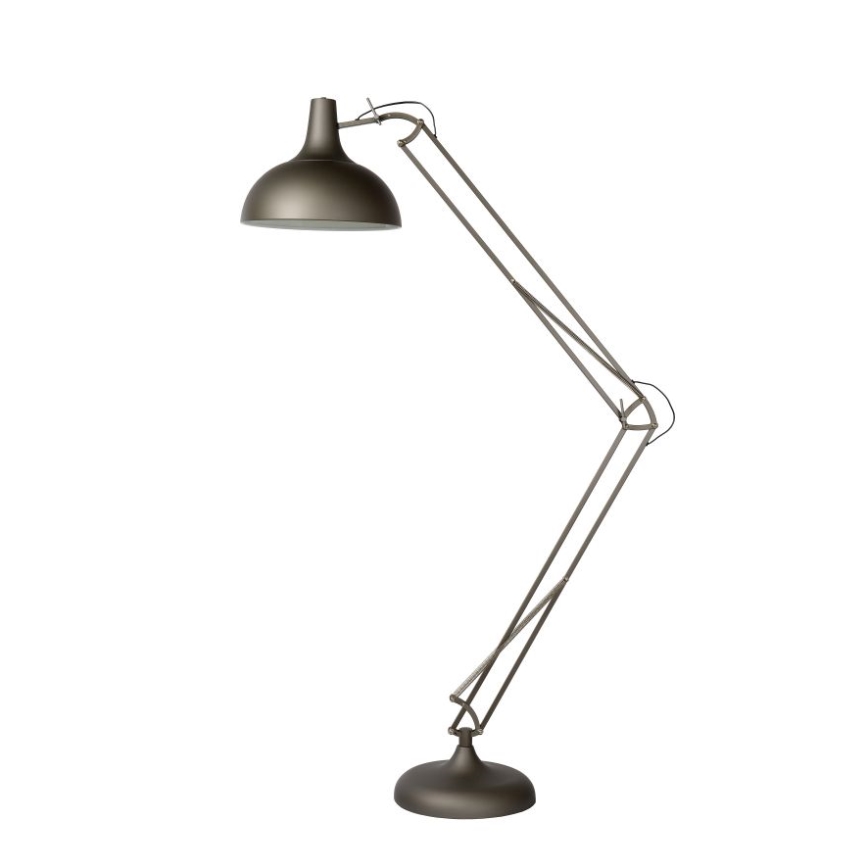 Lucide 30709/01/15 - Gulvlampe WATSIE 1xE27/60W/230V grå