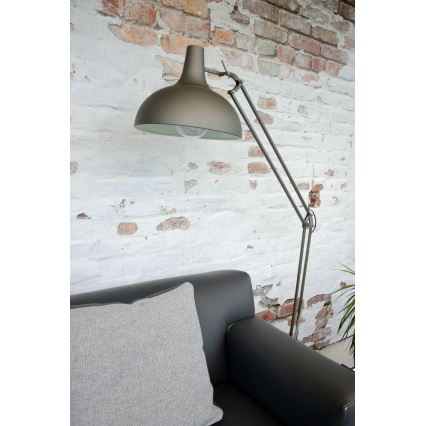 Lucide 30709/01/15 - Gulvlampe WATSIE 1xE27/60W/230V grå