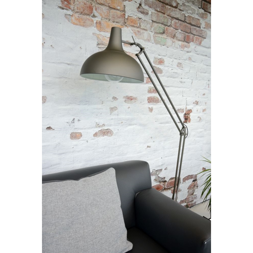 Lucide 30709/01/15 - Gulvlampe WATSIE 1xE27/60W/230V grå