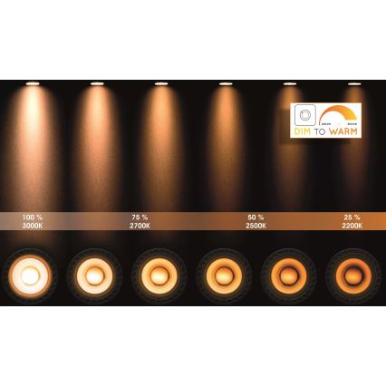 Lucide 31931/12/31 - LED spotlampe dæmpbar TALA 1xGU10/12W/230V hvid