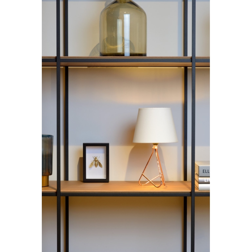 Lucide 47500/81/17 - Bordlampe GITTA 1xE14/40W/230V hvid