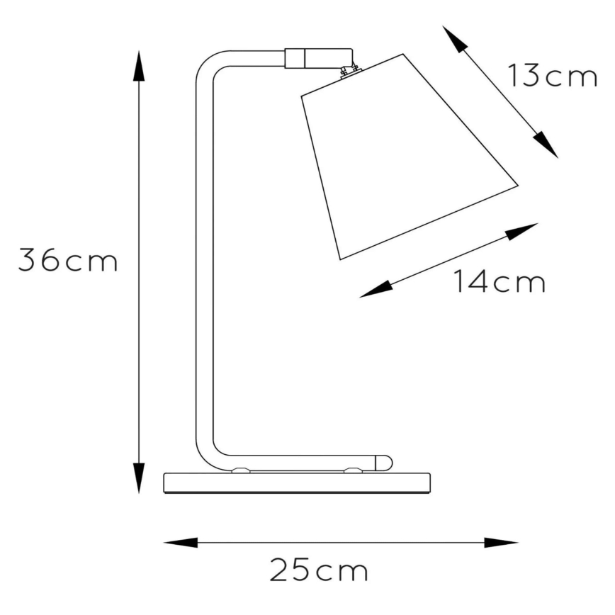 Lucide 71645/01/31 - Bordlampe CONA 1xE14/40W/230V