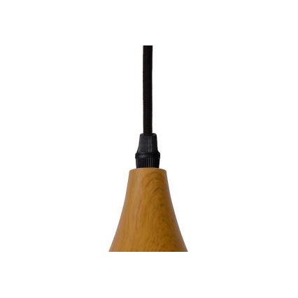 Lucide 76360/01/72 - Pendel WOODY 1xE27/60W/230V 42 cm