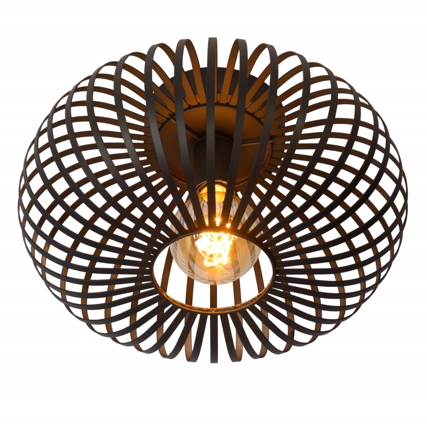 Lucide 78174/40/30 - Loftlampe MANUELA 1xE27/60W/230V diameter 39,5 cm sort