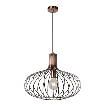 Lucide 78374/50/17 - Pendel MANUELA 1xE27/60W/230V kobber 50 cm