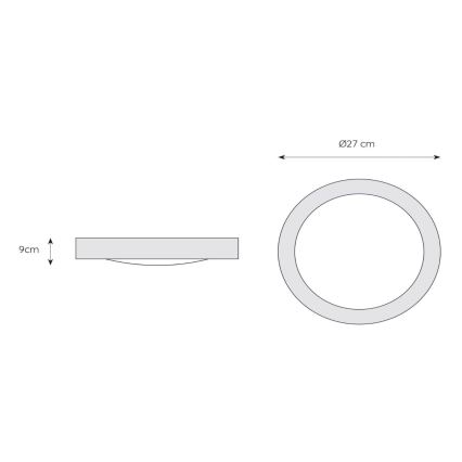 Lucide 79158/01/31 - Badeværelses loftslampe FRESH 1xE27/20W/230V IP44