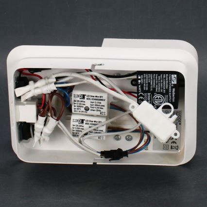 Lucide 79200/08/31 - LED væglampe BOXER LED/5W/230V + LED/5W USB hvid