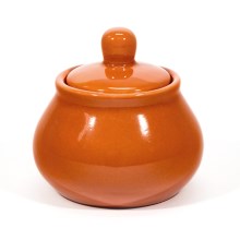 Lucie 1x sukkerskål med låg keramik orange