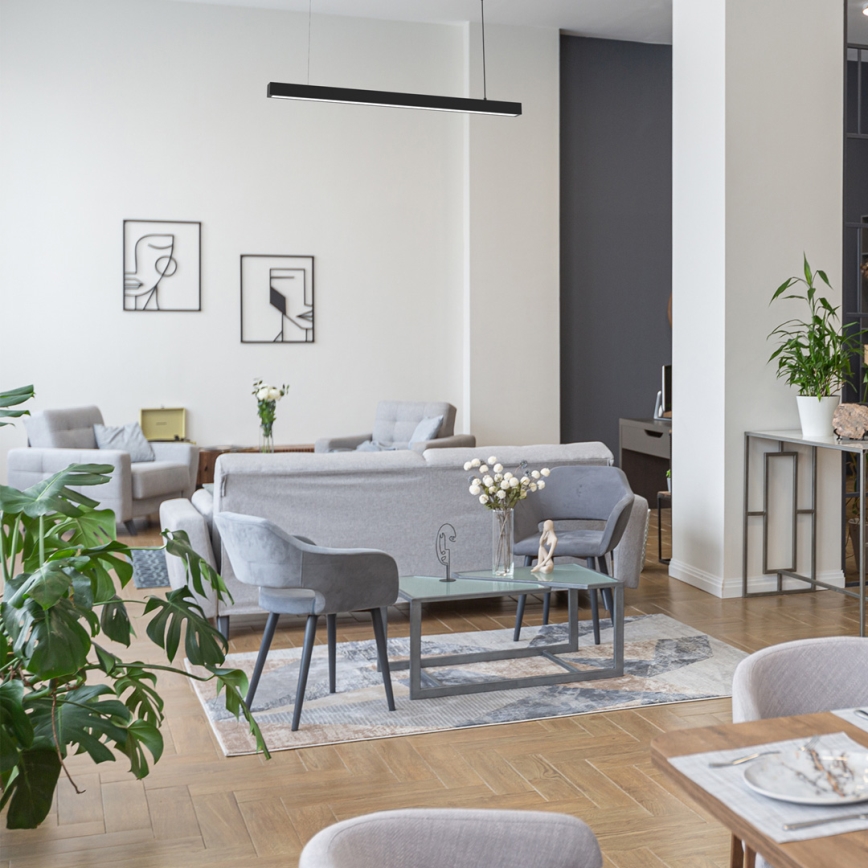 Loftlampe på kabel LUNGO T8 1xG13/18W/230V sort