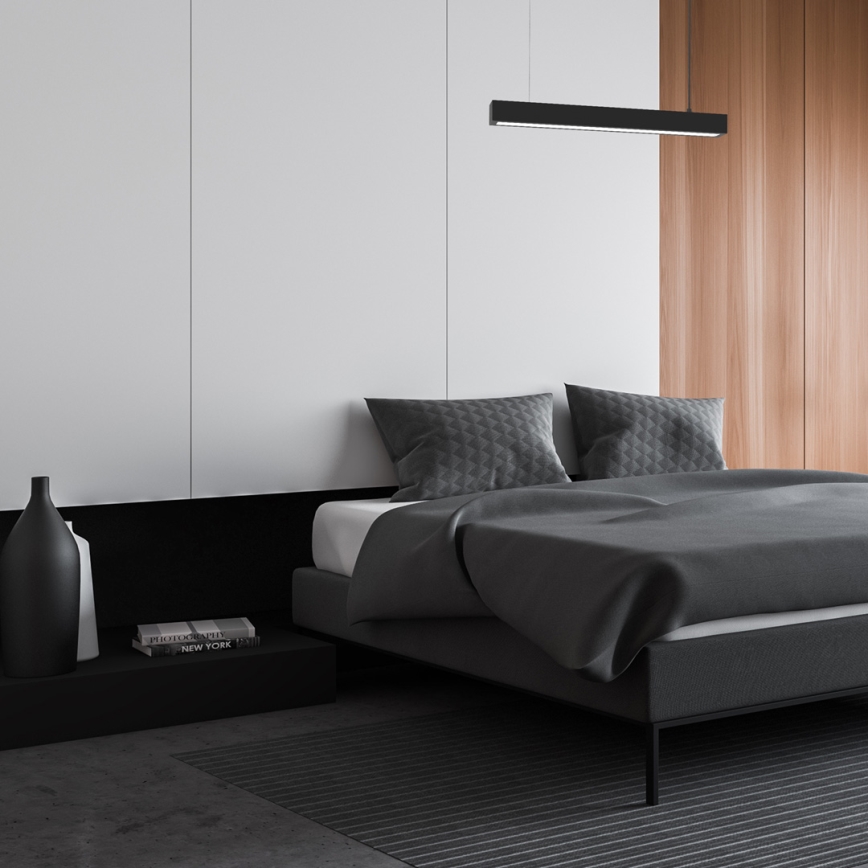 Loftlampe på kabel LUNGO T8 1xG13/9W/230V sort