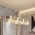LUX 4-armet pendel med wire 4xE27/15W/230V hvid/guld