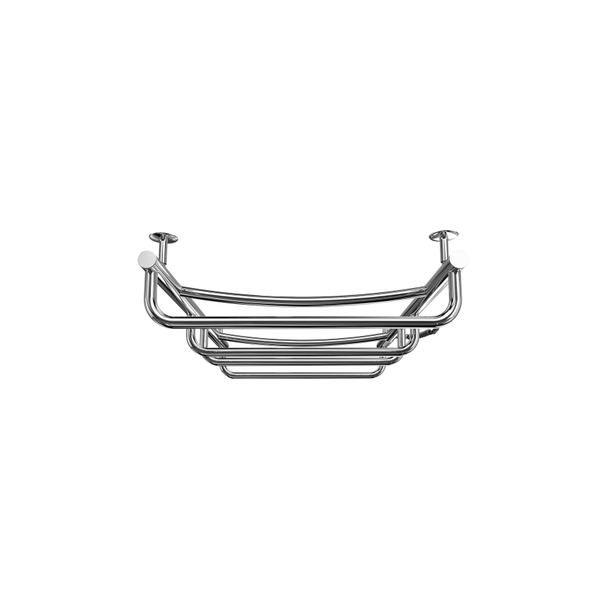 LUX badeværelses stigeradiator 105W/230V, 81x52 cm, rustfrit stål/poleret krom, højrevendt