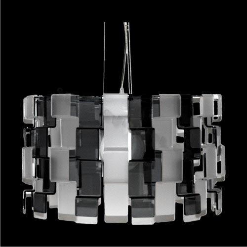 Luxera 18041 - Lysekrone i en snor ZIGZAG 1xE27/100W/230V