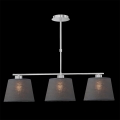 LUXERA 18067 - Lysekrone COMBO 3xE27/60W grå