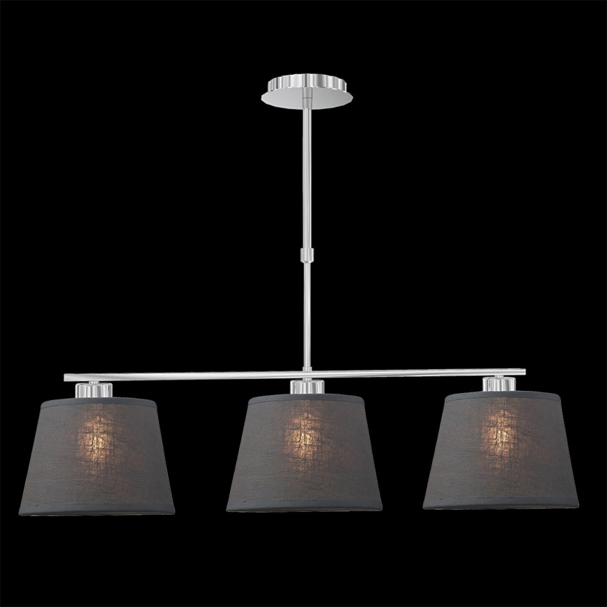 LUXERA 18067 - Lysekrone COMBO 3xE27/60W grå