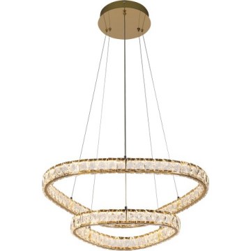 LUXERA 46152 - LED-lysekrone på wire MIST LED/65W/230V 4000K guld