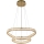 LUXERA 46152 - LED-lysekrone på wire MIST LED/65W/230V 4000K guld