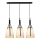 Luxera 61302 - Lysekrone i en snor ZORZO 3xE27/60W/230V