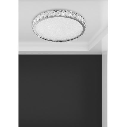 Luxera 62406 - LED krystal loftslampe GIRO LED/20W/230V