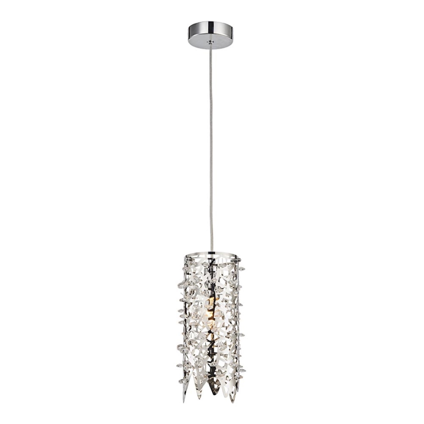 LUXERA 64365 - Krystal lysekrone i snor VITRA 1xE14/40W/230V