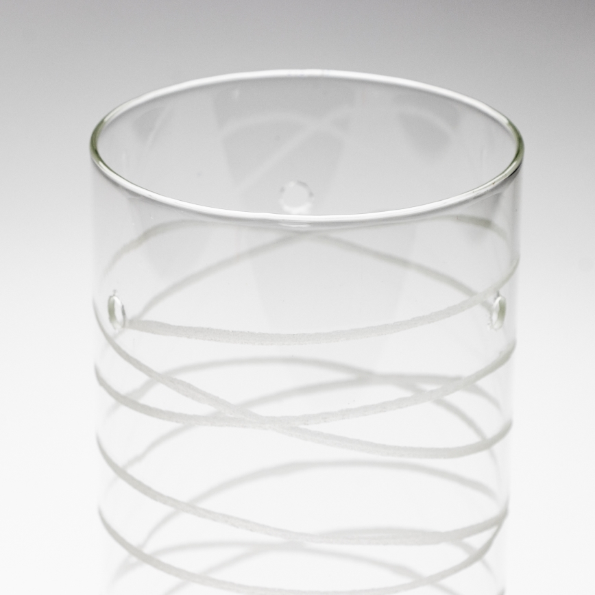 Luxera 68001 - Lampeskærm PALMIRA E14 glas