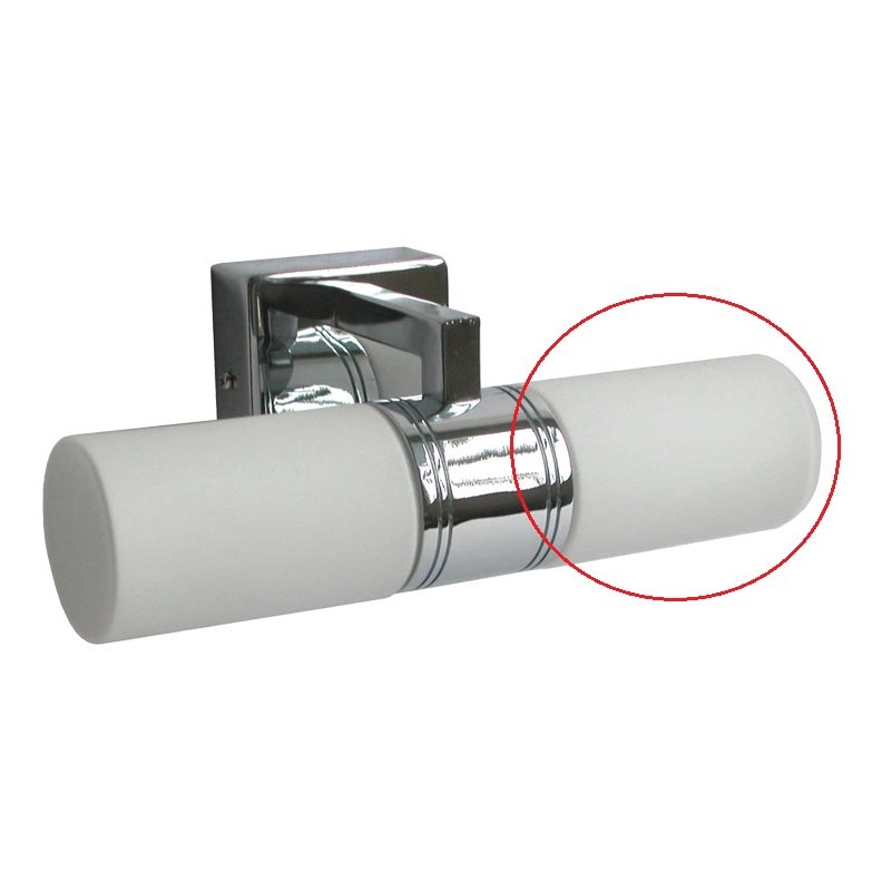 Luxera 8001 - Reservedele glas ANITA G9 hvid