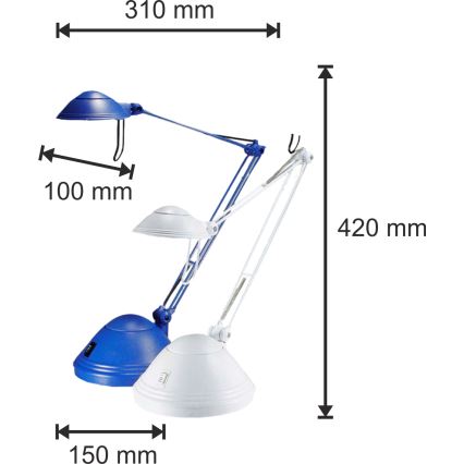 Lysdæmpende bordlampe ELA 1xGY6,35/50W/230V/12V blå
