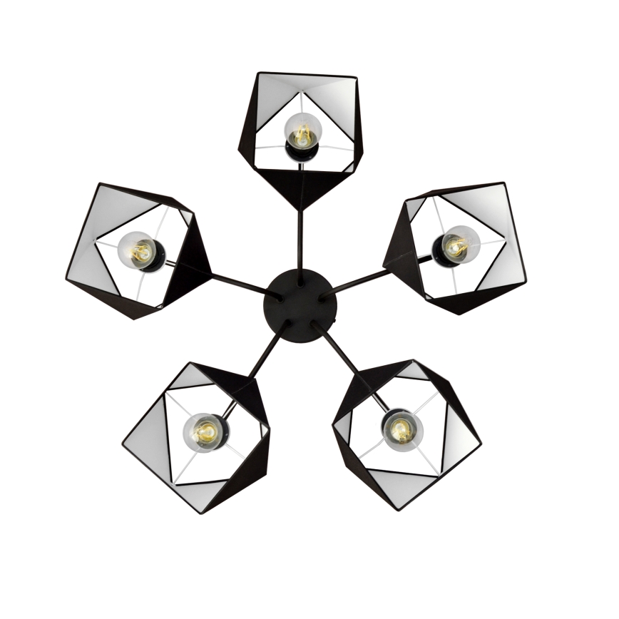 Lysekrone ADAMANT 5xE27/15W/230V antik sort