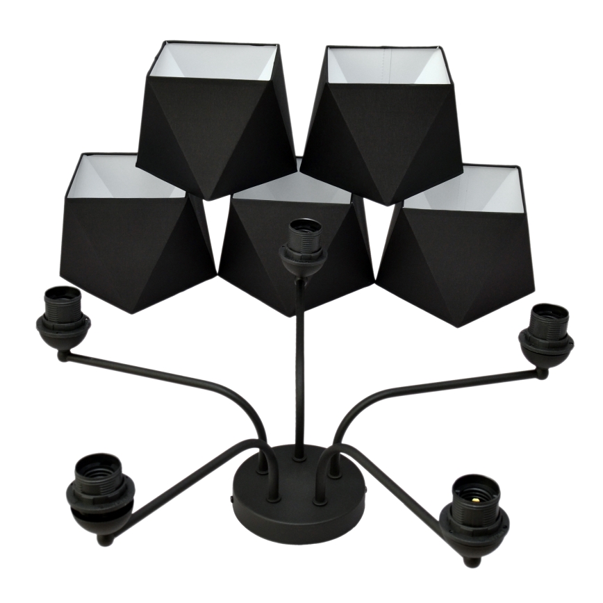 Lysekrone ADAMANT 5xE27/15W/230V antik sort