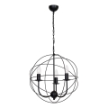 Lysekrone GLOBE 3 3xE14/60W antik sort