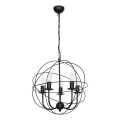 Lysekrone GLOBE 5 5xE14/60W antik sort