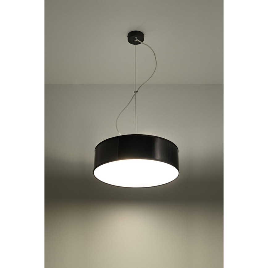 Lysekrone i en snor ARENA 35 2xE27/60W/230V antik sort