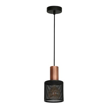 Lysekrone i en snor ARES BLACK 1xE27/60W/230V