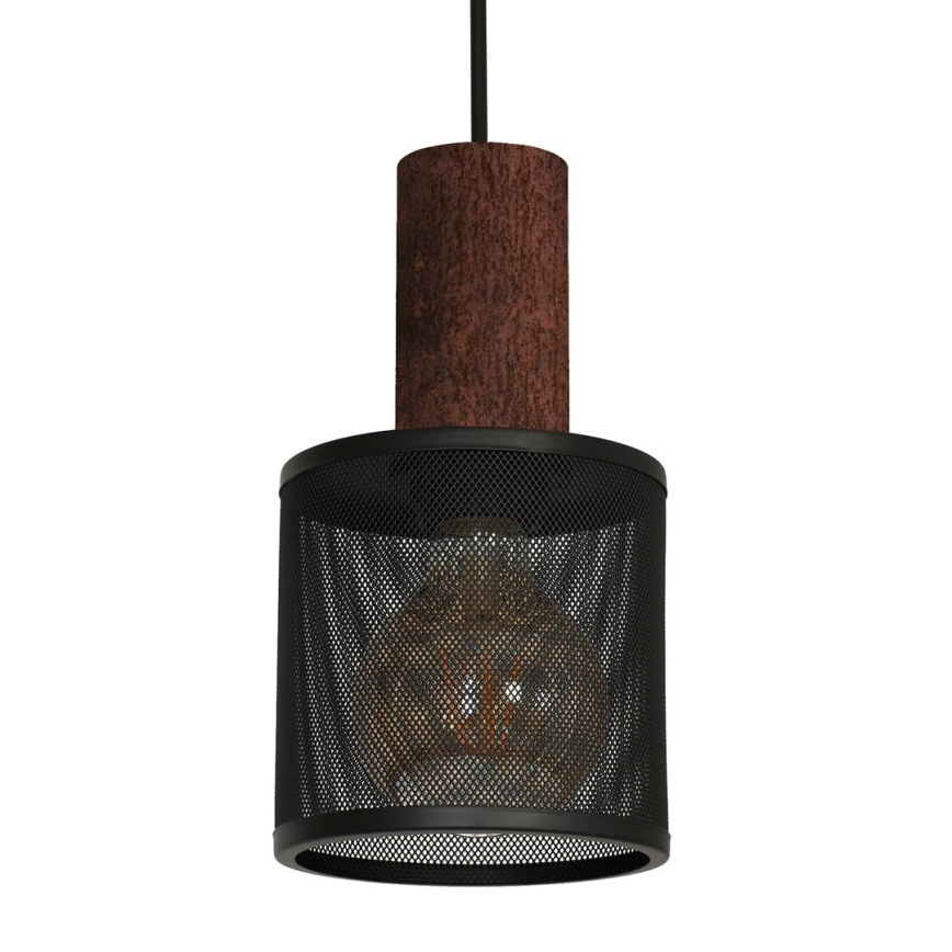 Lysekrone i en snor ARES BLACK 1xE27/60W/230V