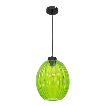 Lysekrone i en snor BLICK 1xE27/60W/230V grøn