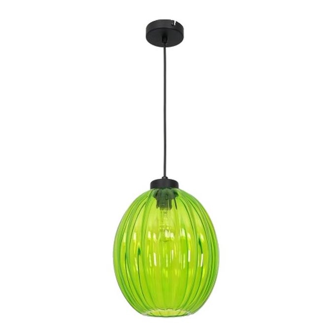 Lysekrone i en snor BLICK 1xE27/60W/230V grøn