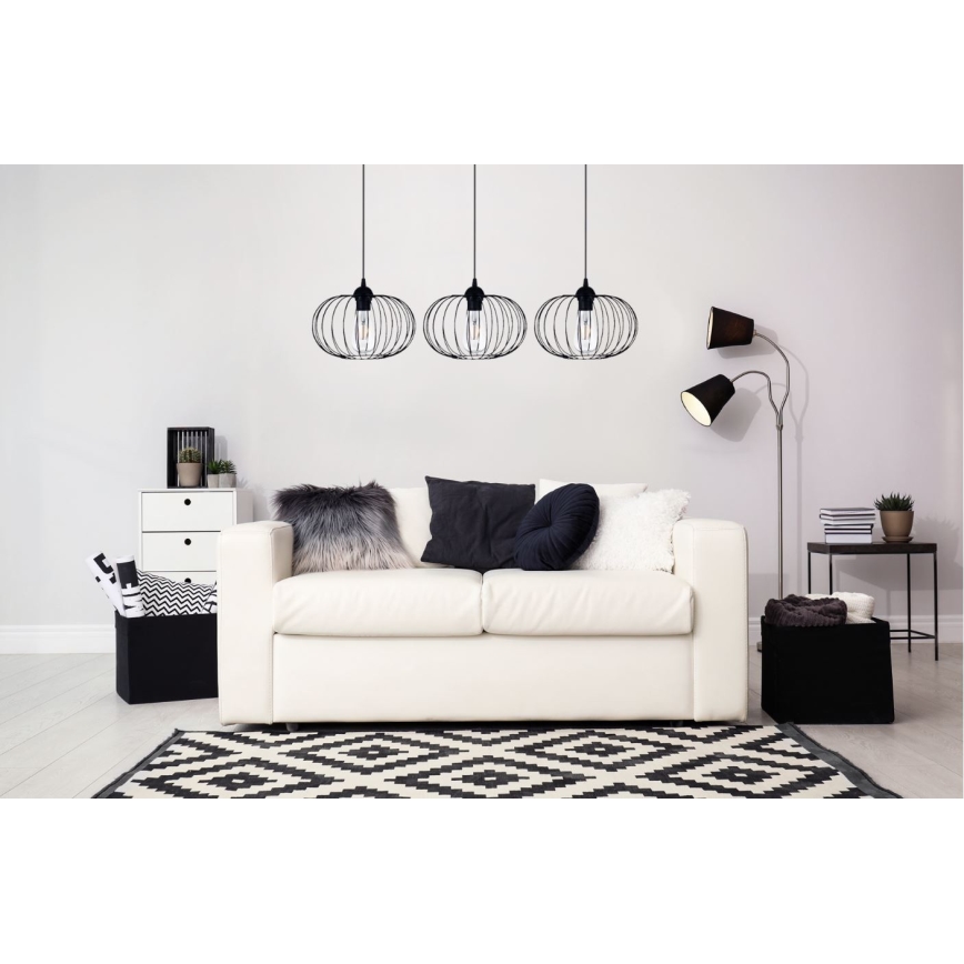 Lysekrone i en snor BOCCA 3xE27/60W/230V