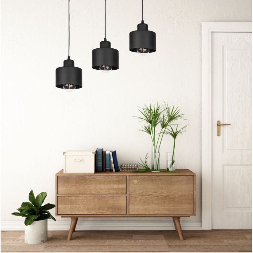 Lysekrone i en snor BODO 3xE27/60W/230V