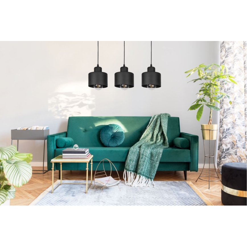 Lysekrone i en snor BODO 3xE27/60W/230V