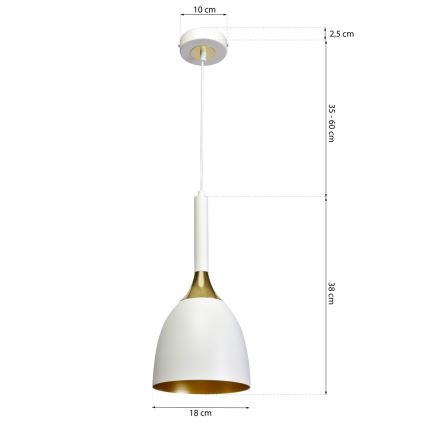 Lysekrone i en snor CLARK 1xE27/60W/230V